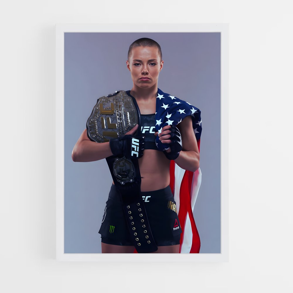 Poster Rose namajunas – affiche Taekwondo (vue 3)